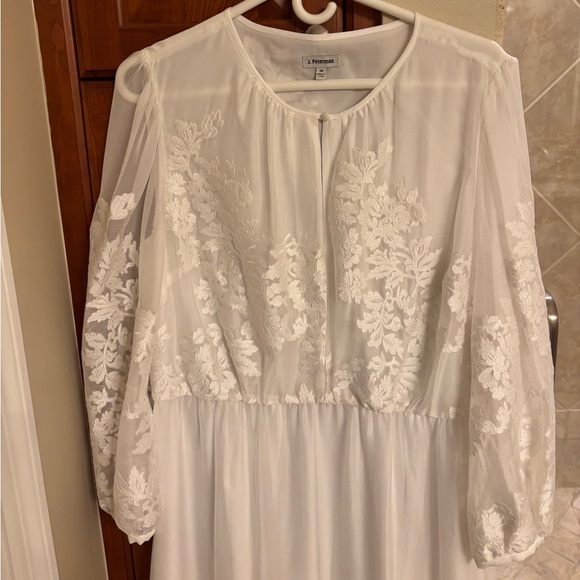 NWOT J.Peterman White Lace Dress - Picture 3 of 10
